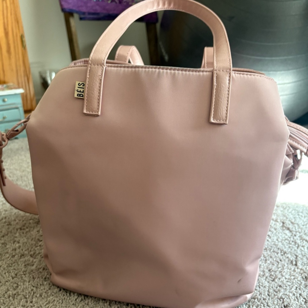 Beis Commuter Tote in Atlas Pink